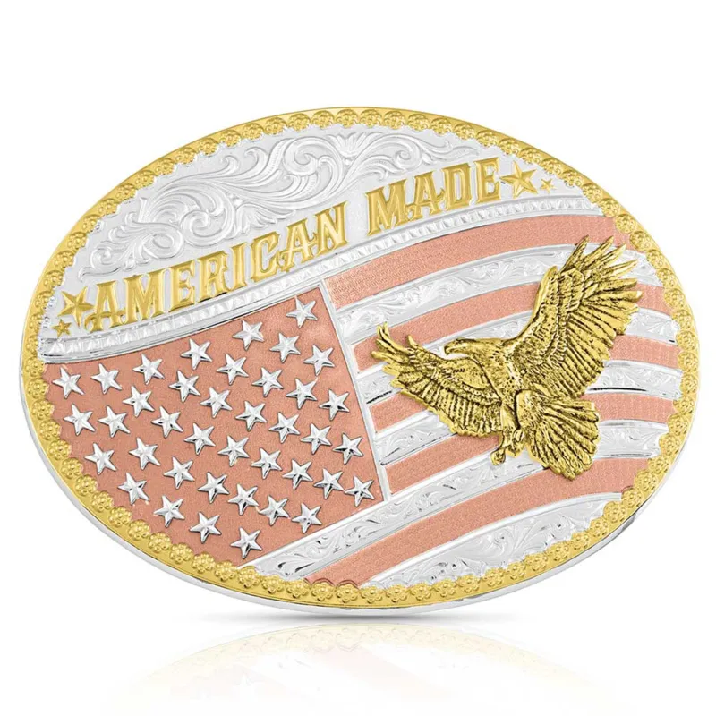 Montana Silversmith American Made Tradition Custom Buckle made by Montana Silversmiths