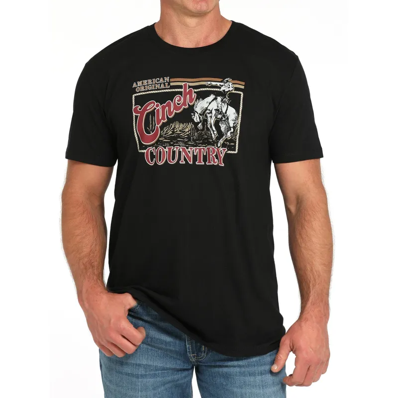 Cinch Men's Country Bronc Black T-Shirt sold by Western Edge