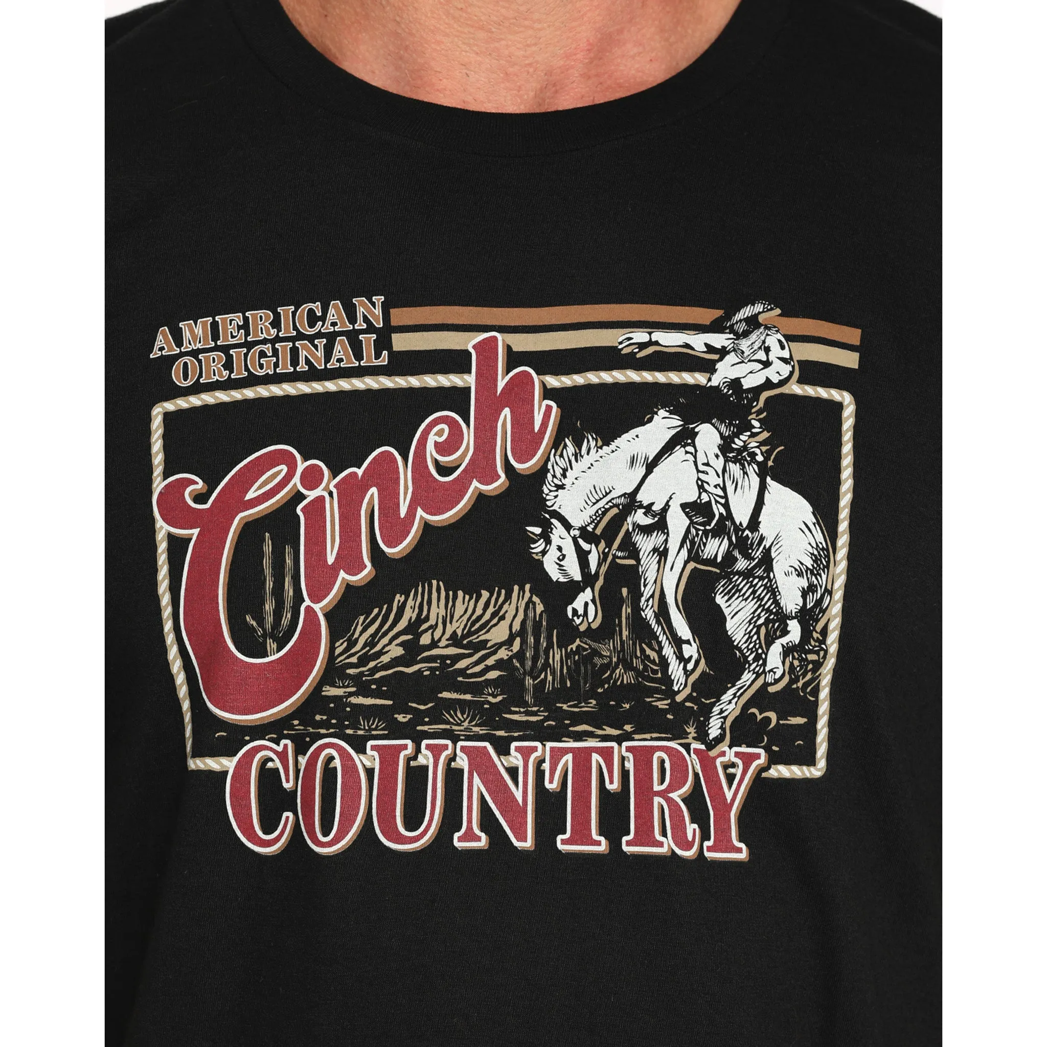 Cinch Men's Country Bronc Black T-Shirt sold by Western Edge product image thumbnail 2