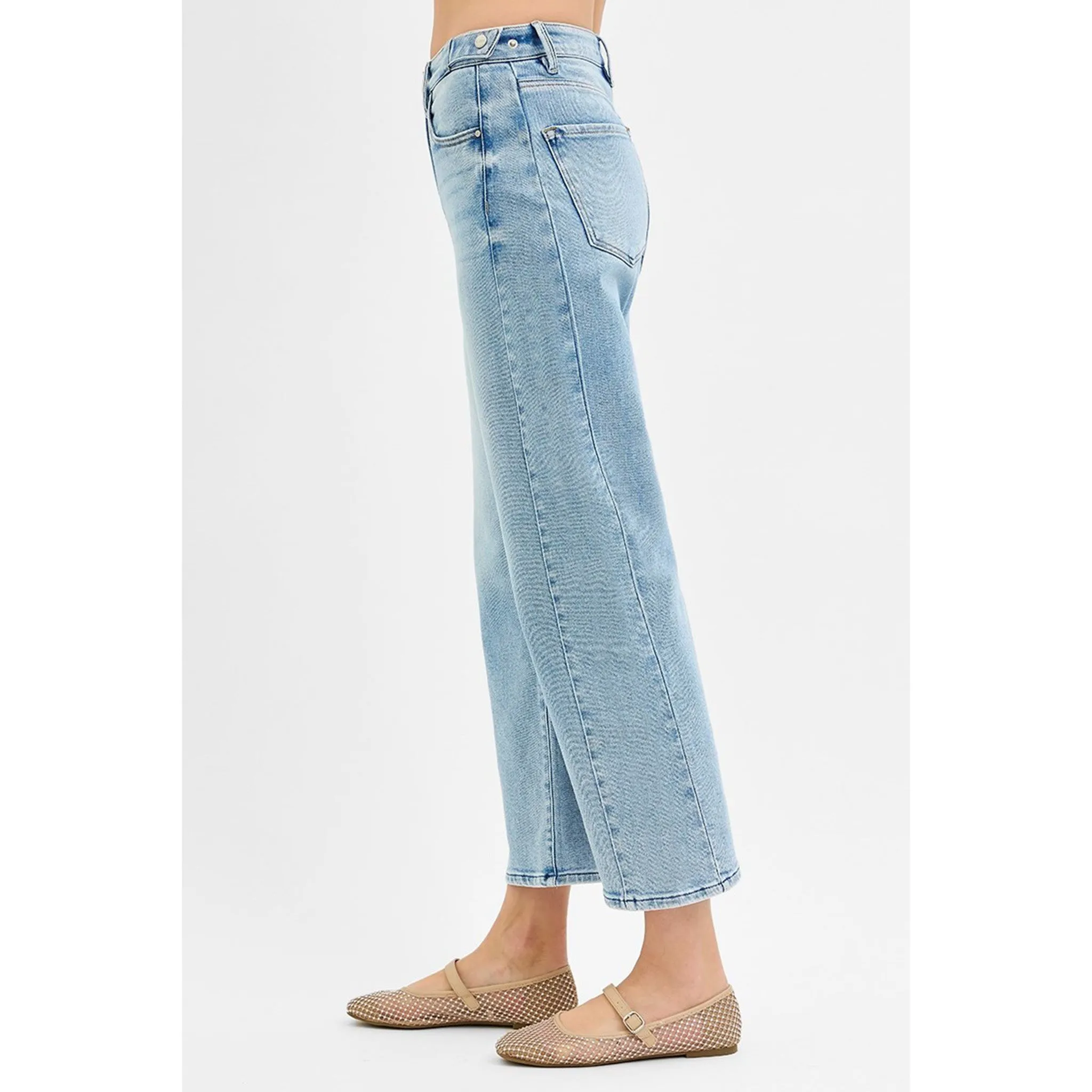Risen Women's Light High Rise Crop Barrel Jeans sold by Western Edge product image thumbnail 2