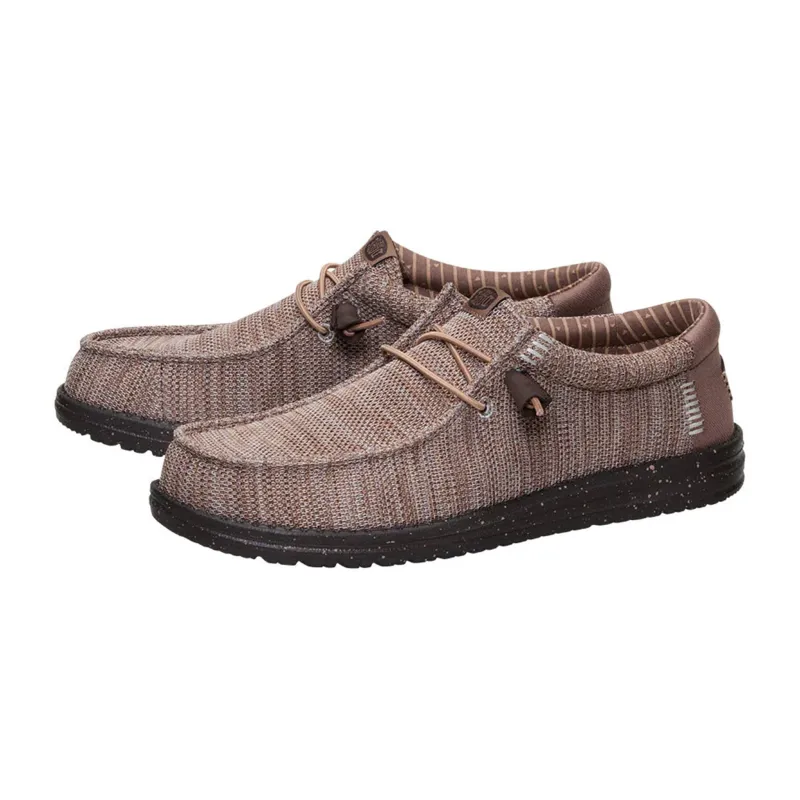 Hey Dude Wally Stretch Sox Deep Taupe & Mole Brown sold by Western Edge