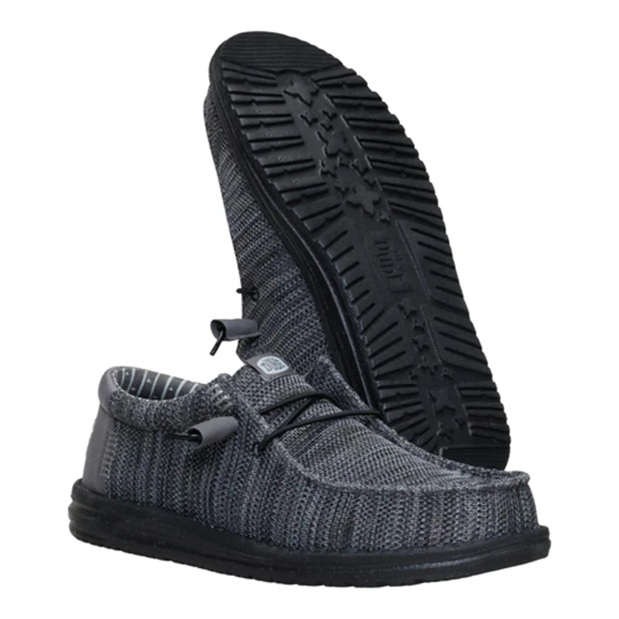 Hey Dude Wally Stretch Sox Granite Grey & Black sold by Western Edge product image thumbnail 2