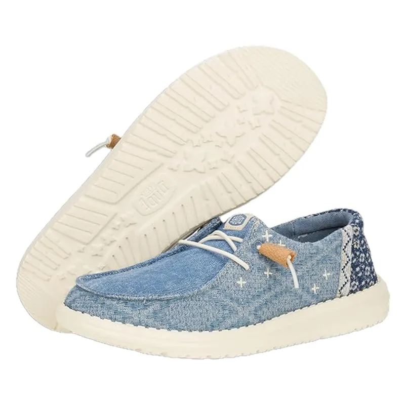 Hey Dude Wendy Craft Boho Blue Casual Shoe sold by Western Edge