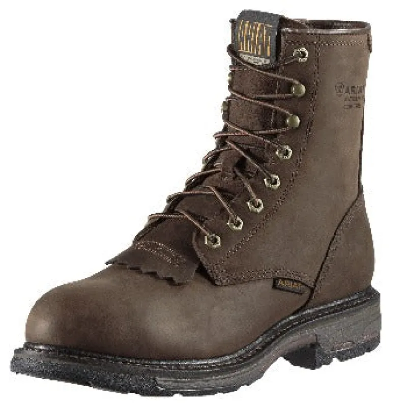 Ariat Men's Distressed Brown Lace Up Composite Toe made by Ariat