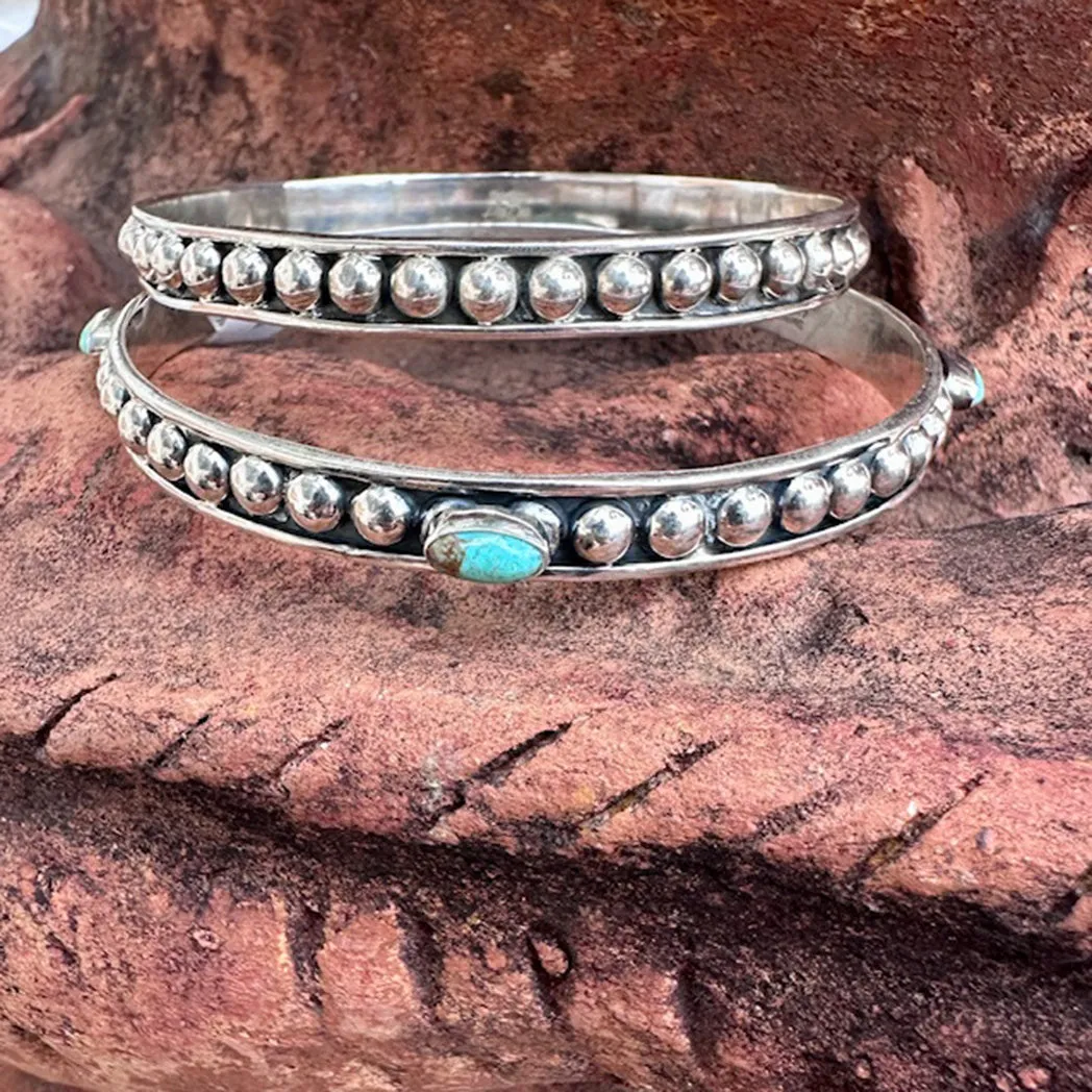 "Emma" Sterling Silver Kingman Bangle Set sold by Western Edge product image thumbnail 2