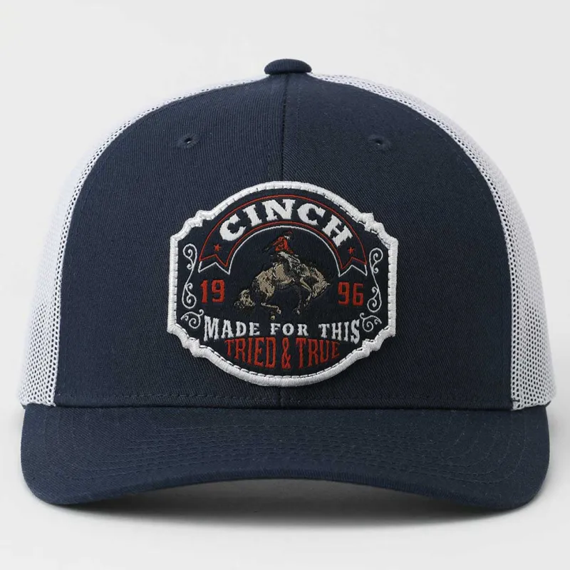 Cinch Navy/White Patch Cap made by Cinch