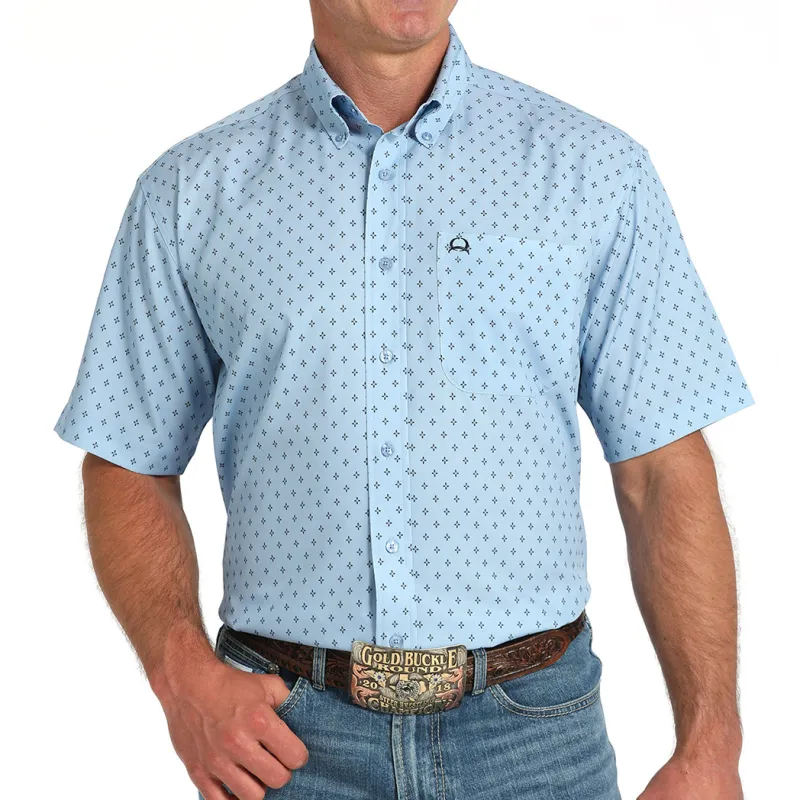 Cinch Men's Arenaflex Steel Blue Shirt sold by Western Edge