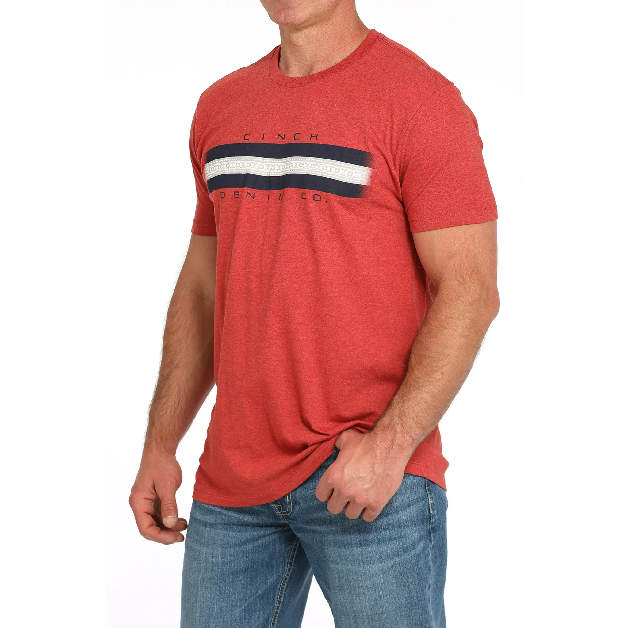 Cinch Men's Red Short Sleeve Graphic Tee sold by Western Edge