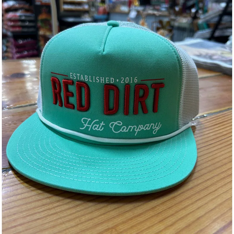 Red Dirt Papa Teal/White Cap made by Western Edge