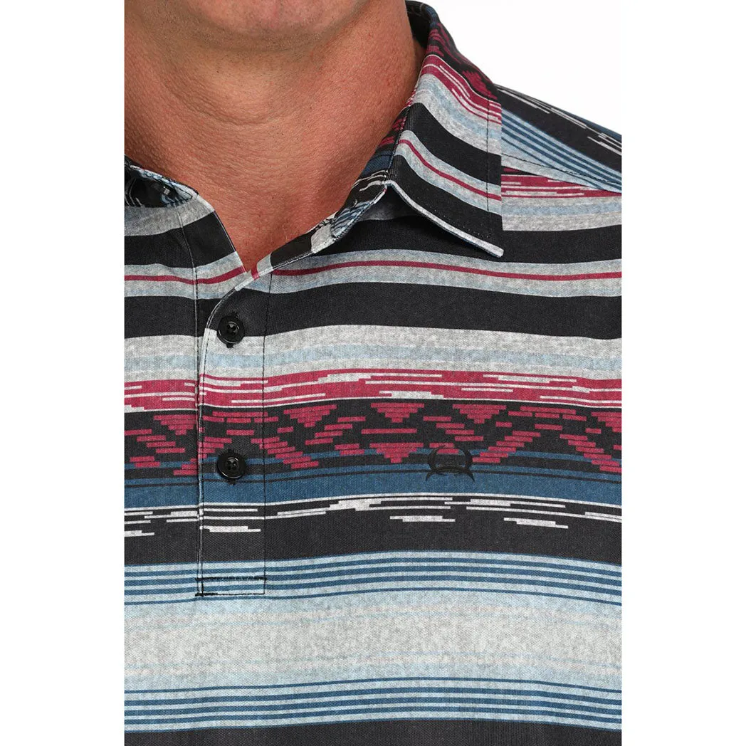 Cinch Men's Multi Southwestern Print Polo sold by Western Edge product image thumbnail 2