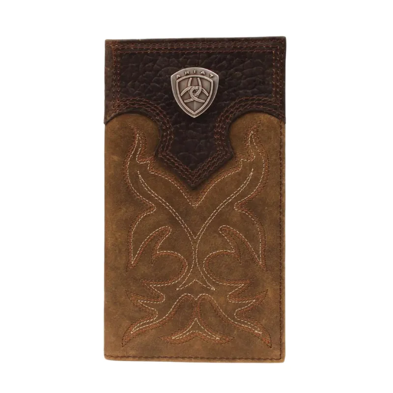 Ariat Embroidered Overlay Concho Rodeo Wallet made by Ariat