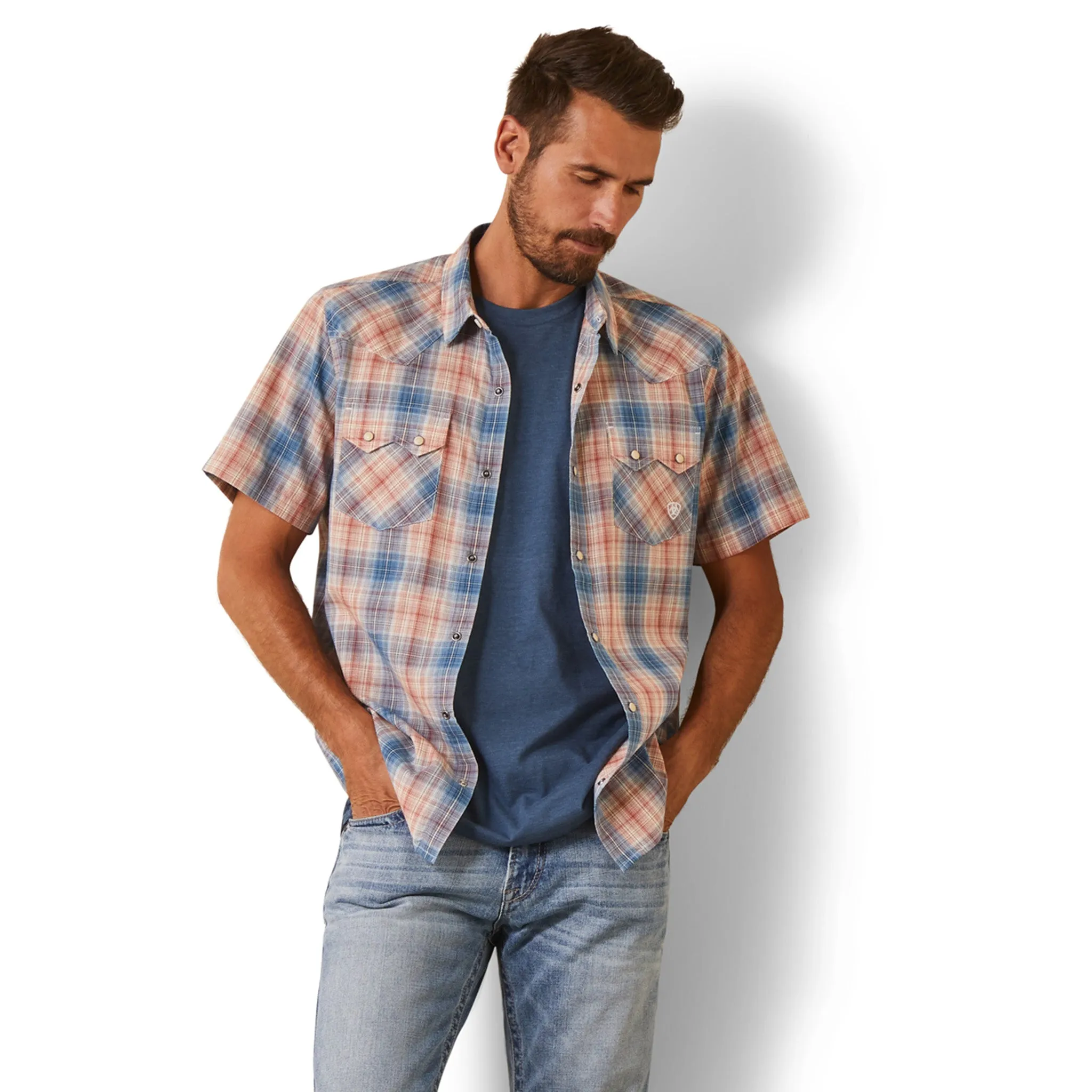 Ariat Men's Hadrian Retro Plaid Shirt sold by Western Edge product image thumbnail 2