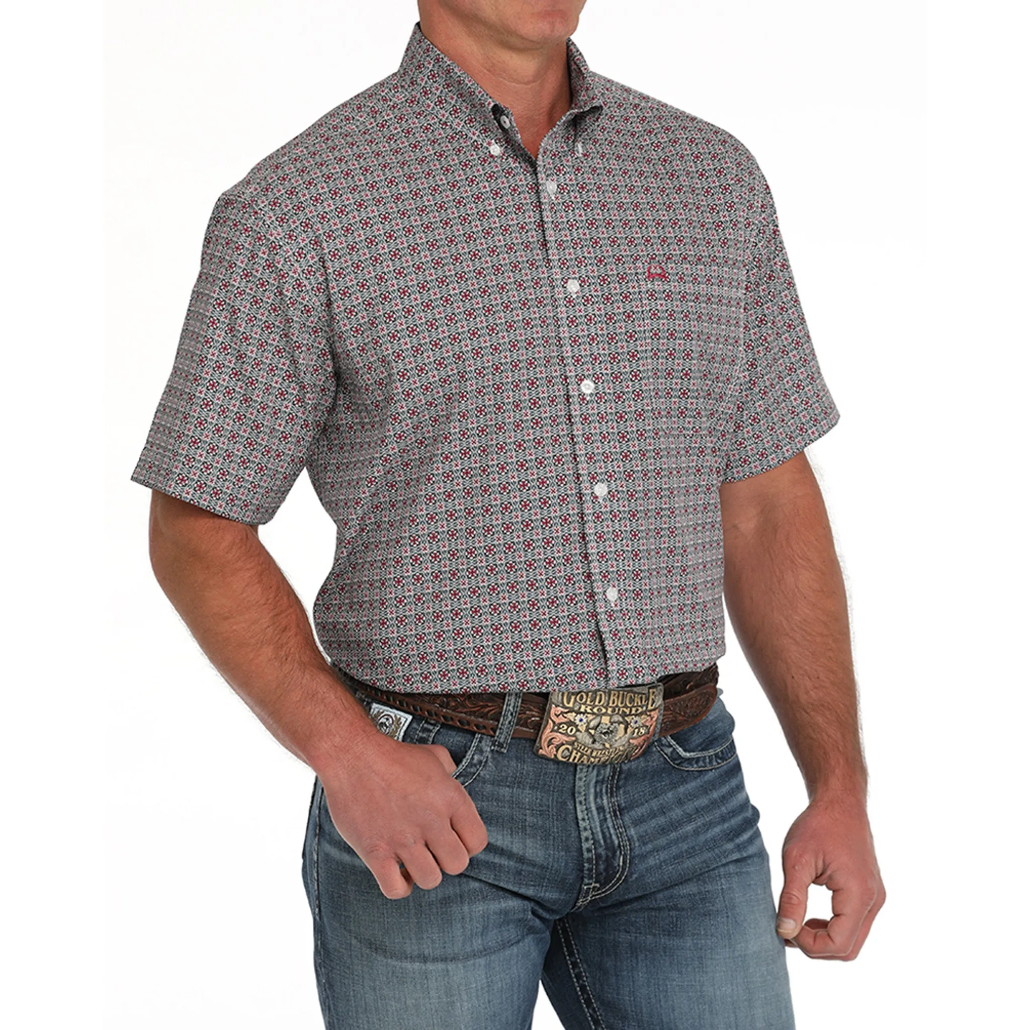 Cinch Men's Geo Print Shirt sold by Western Edge product image thumbnail 3