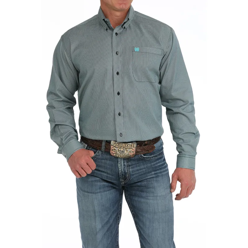 Cinch Men's Tencel Striped Shirt made by Cinch