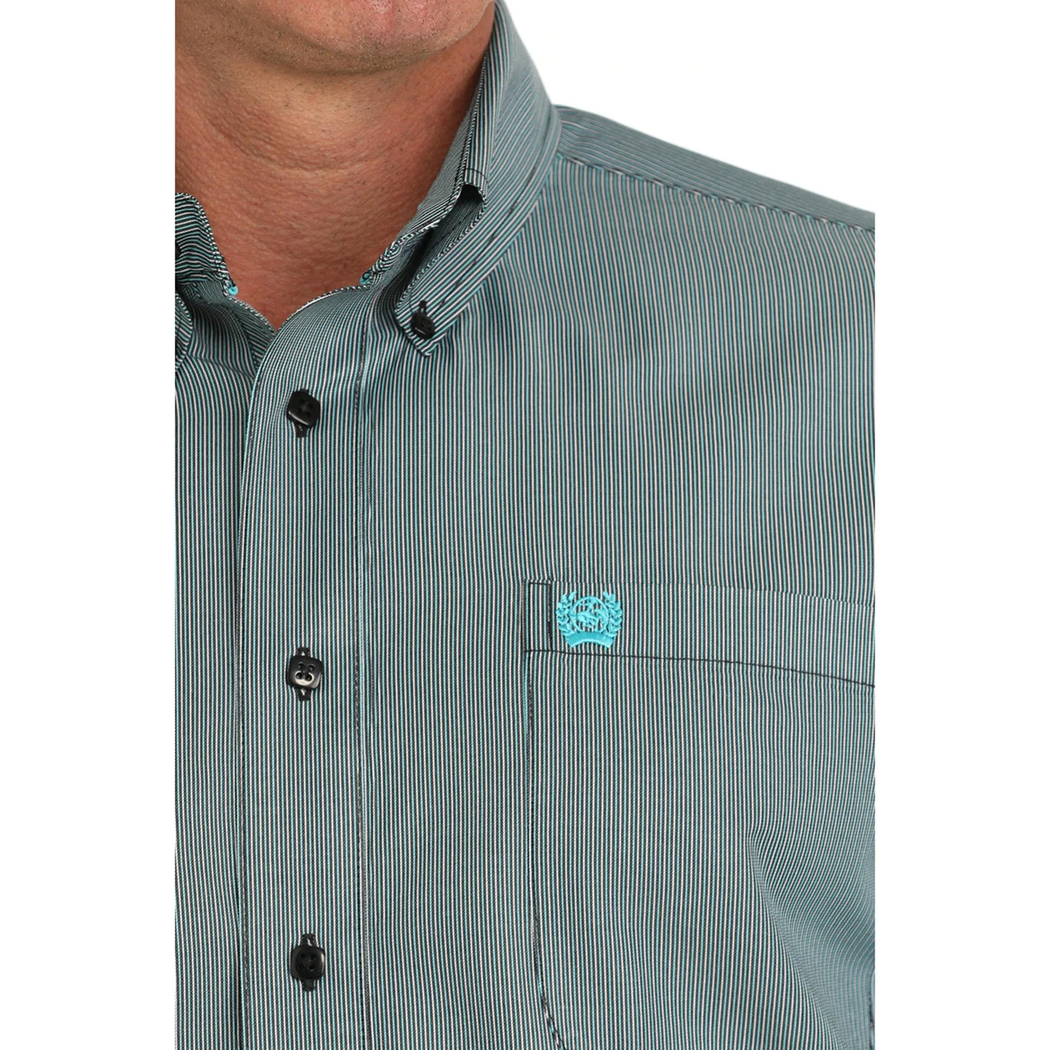 Cinch Men's Tencel Striped Shirt sold by Western Edge product image thumbnail 4