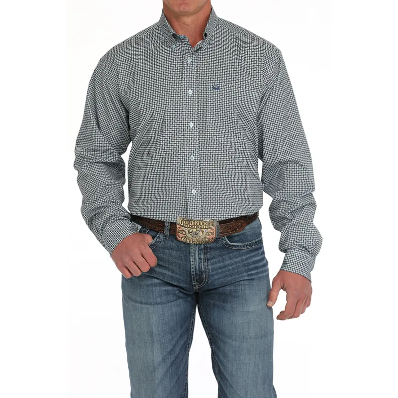 Cinch Men's Blue Diamond Arenaflex Long Sleeve Shirt sold by Western Edge