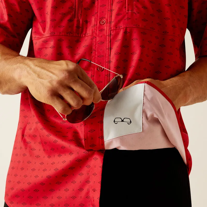 Ariat VentTEK Red Short Sleeve Button Down sold by Western Edge product image thumbnail 2