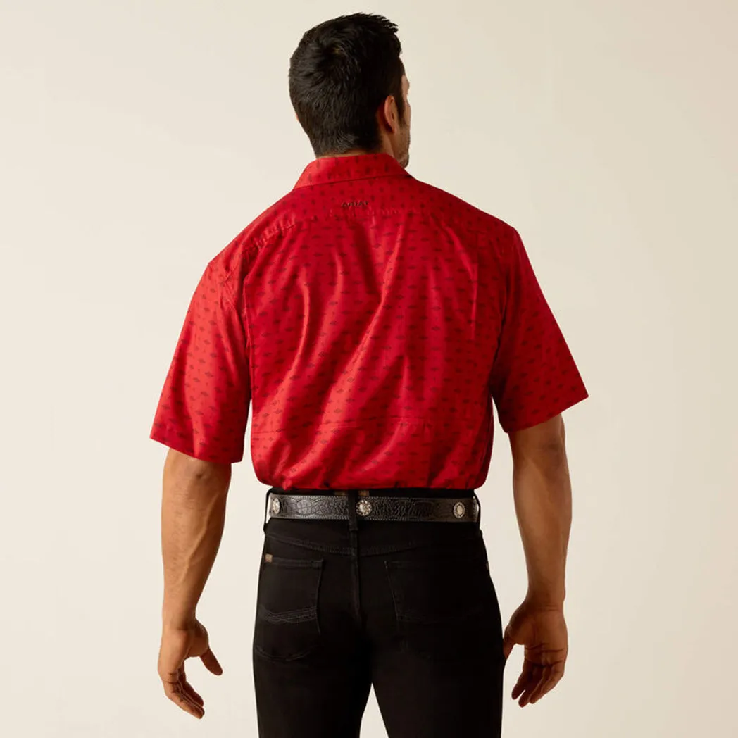 Ariat VentTEK Red Short Sleeve Button Down sold by Western Edge product image thumbnail 3