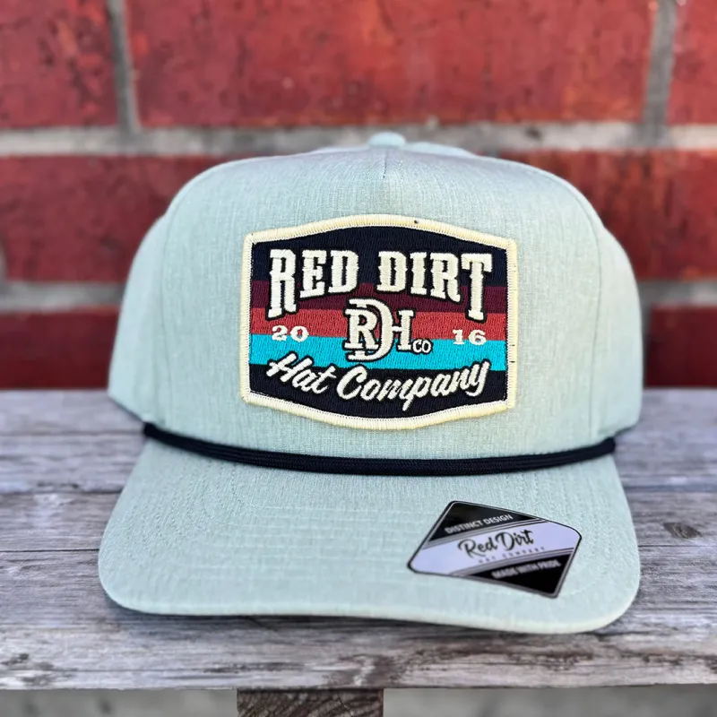 Red Dirt Hats "Bandit" Mint Color Non-Mesh Back made by Western Edge