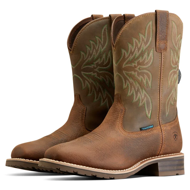 Ariat Men's Brown Hybrid Waterproof Rancher Boots made by Ariat