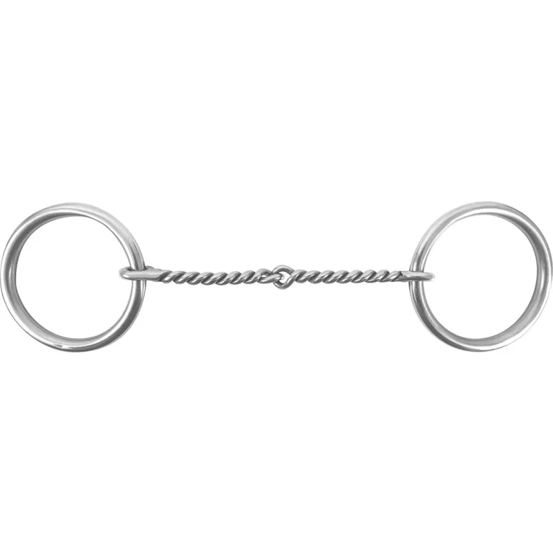 Classic Equine O ring twisted wire snaffle made by Western Edge