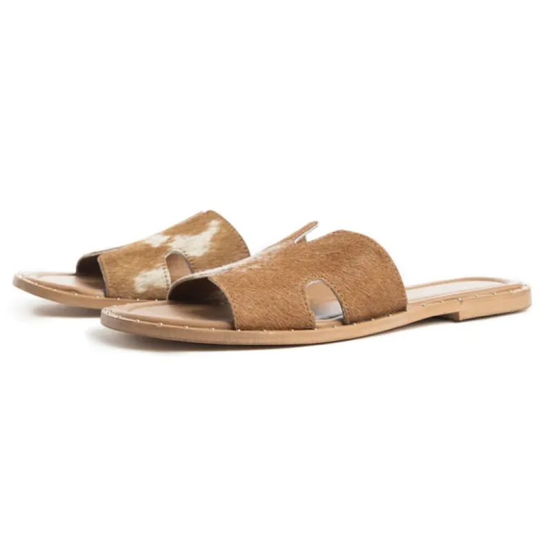 Daleena Anne Cowhide Sandals made by Myra Bag