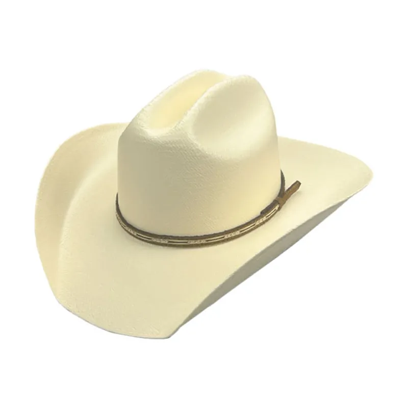 Dallas Hats Shantung Leather Band Straw Hat sold by Western Edge