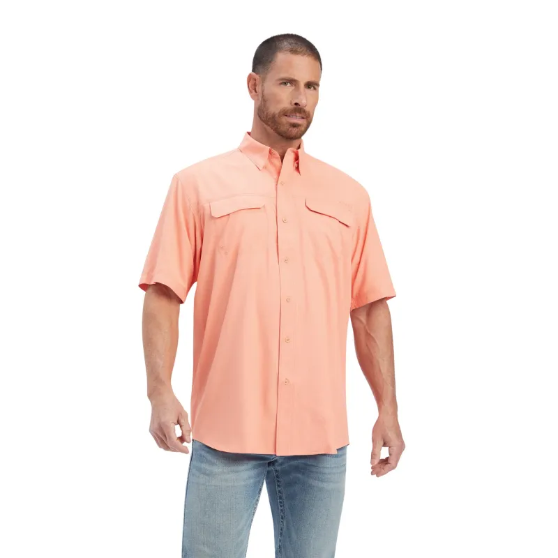 Ariat Men's Peach/Pink VentTek Short Sleeve Shirt sold by Western Edge