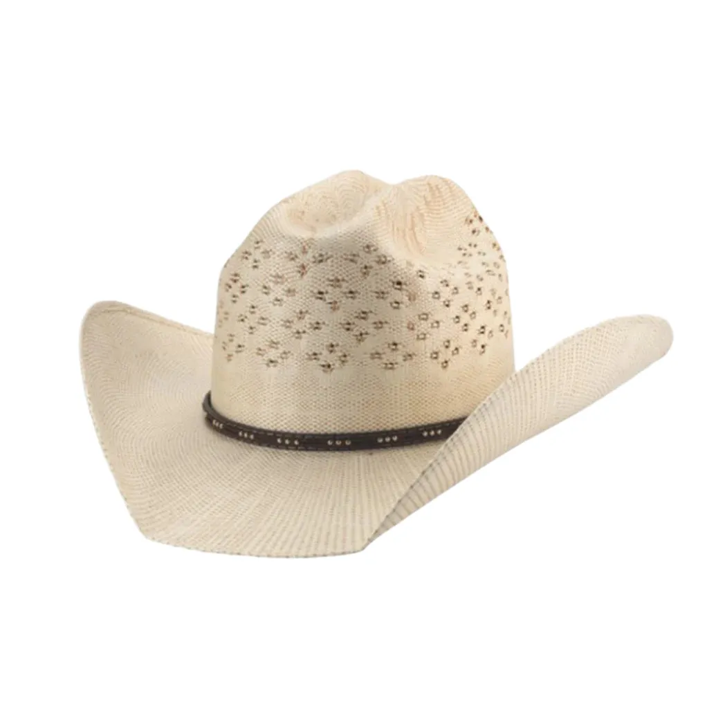 Montecarlo Woodward 25X Straw Hat sold by Western Edge
