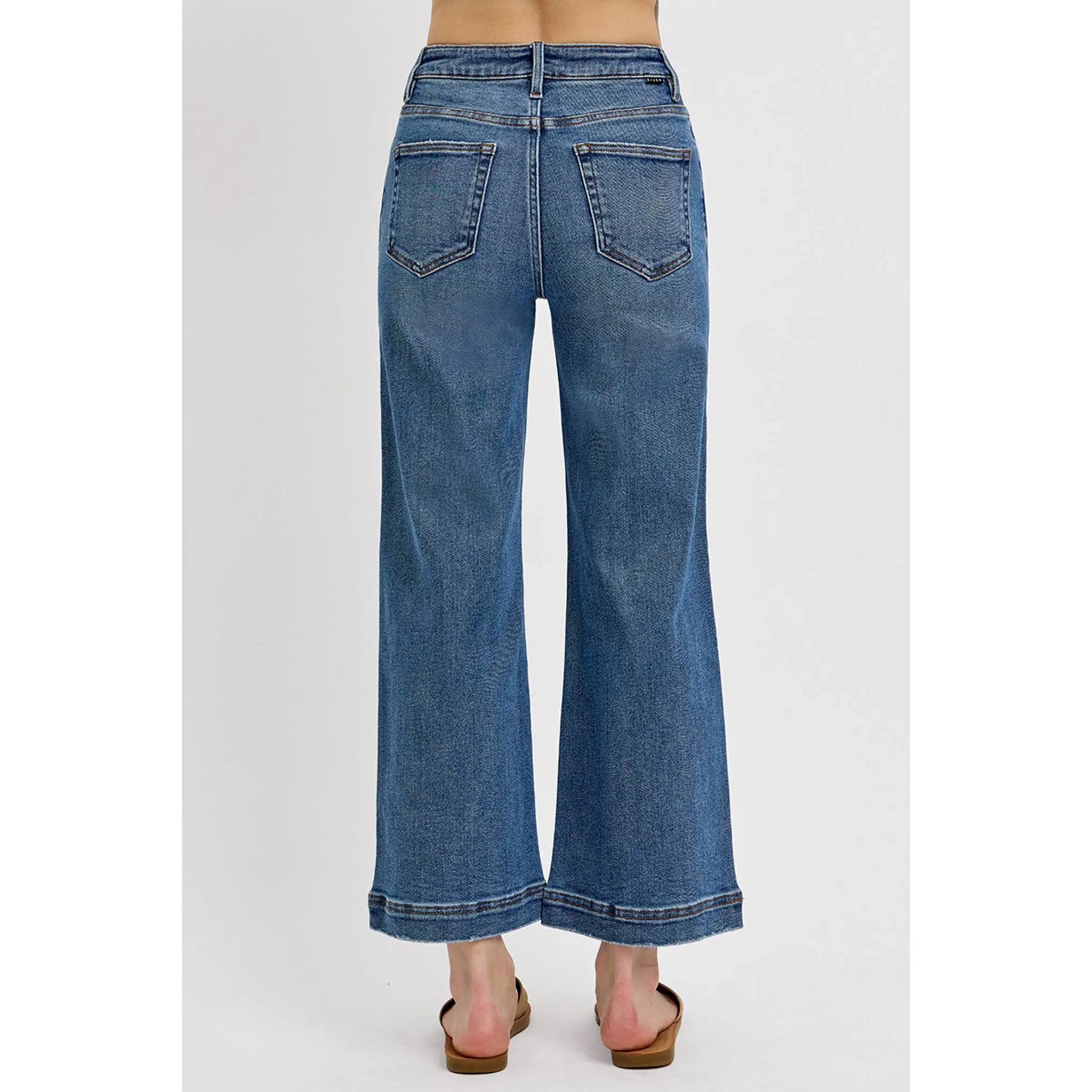 Risen Women's High Rise Flare Yoke Crop Jeans sold by Western Edge product image thumbnail 4