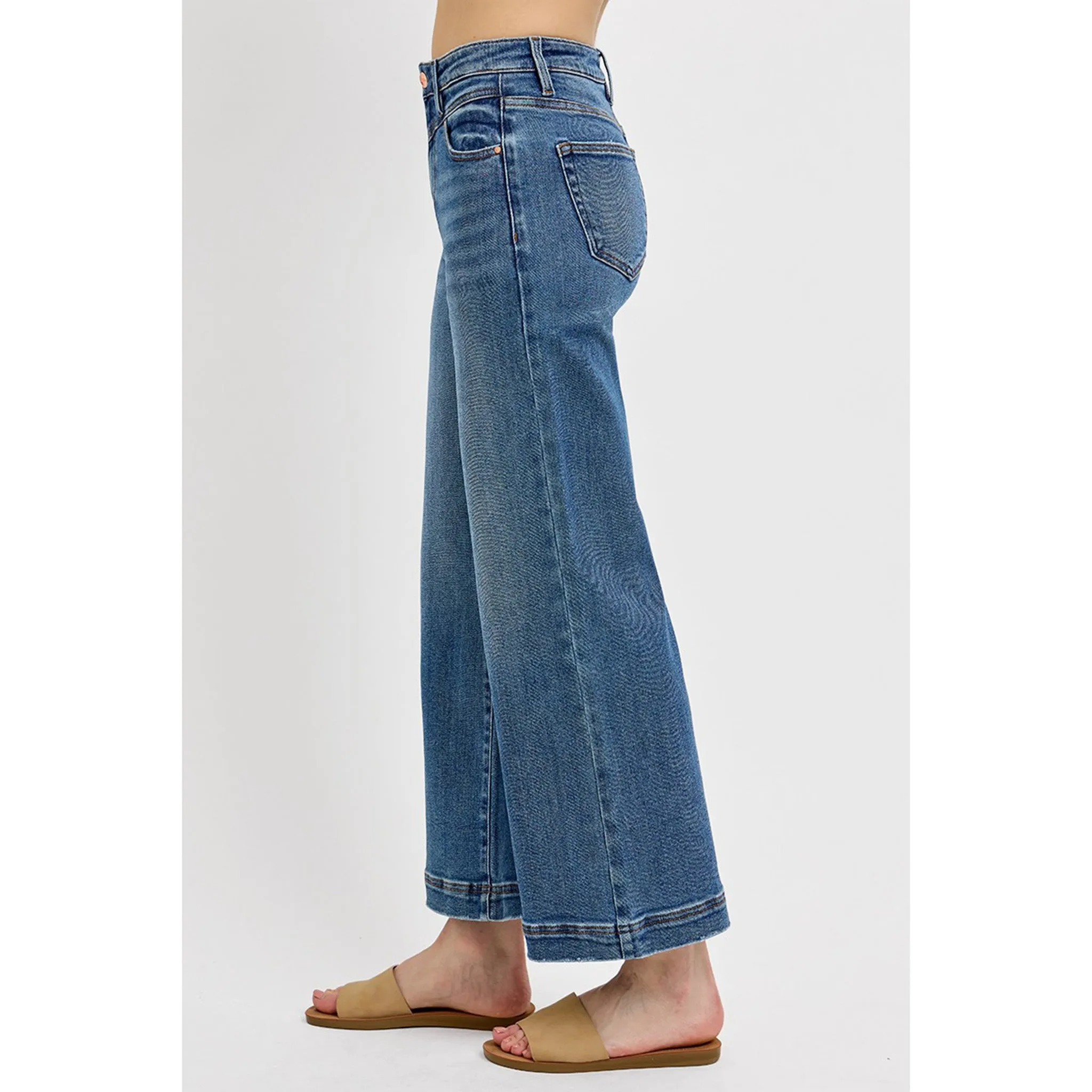 Risen Women's High Rise Flare Yoke Crop Jeans sold by Western Edge product image thumbnail 3