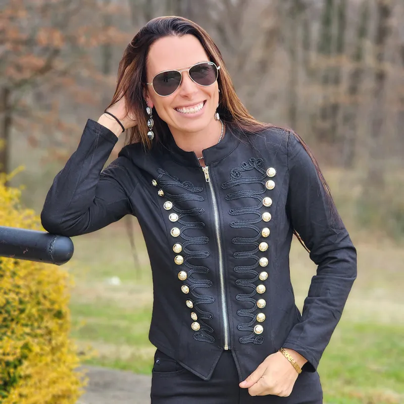 Black Military Jacket made by Western Edge