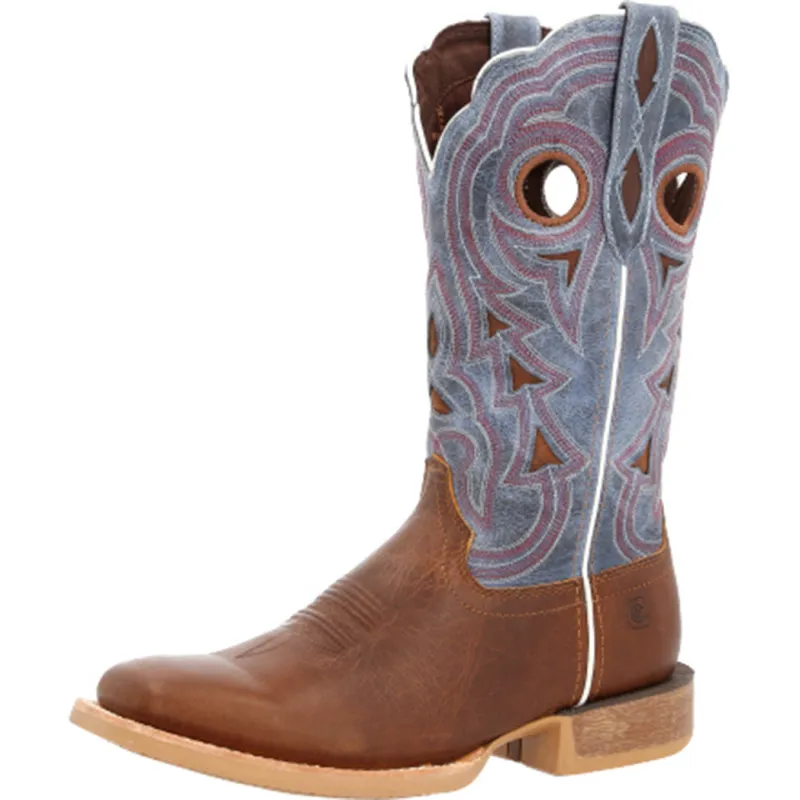 Durango Women's Golden Brown & Periwinkle Pro Boots made by Western Edge
