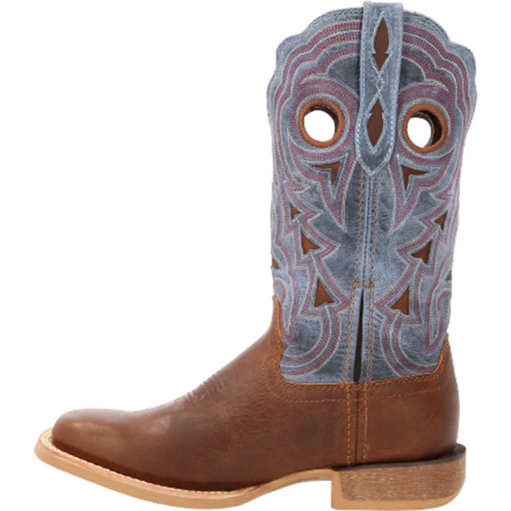 Durango Women's Golden Brown & Periwinkle Pro Boots sold by Western Edge product image thumbnail 2