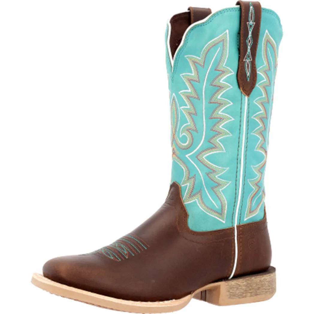 Durango Women's Brown & Arctic Blue Lady Rebel Pro Boots sold by Western Edge