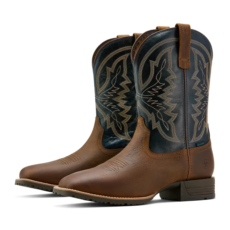Ariat Men's Taupe H20 Hybrid Ranchwork Square Toe Boots made by Ariat