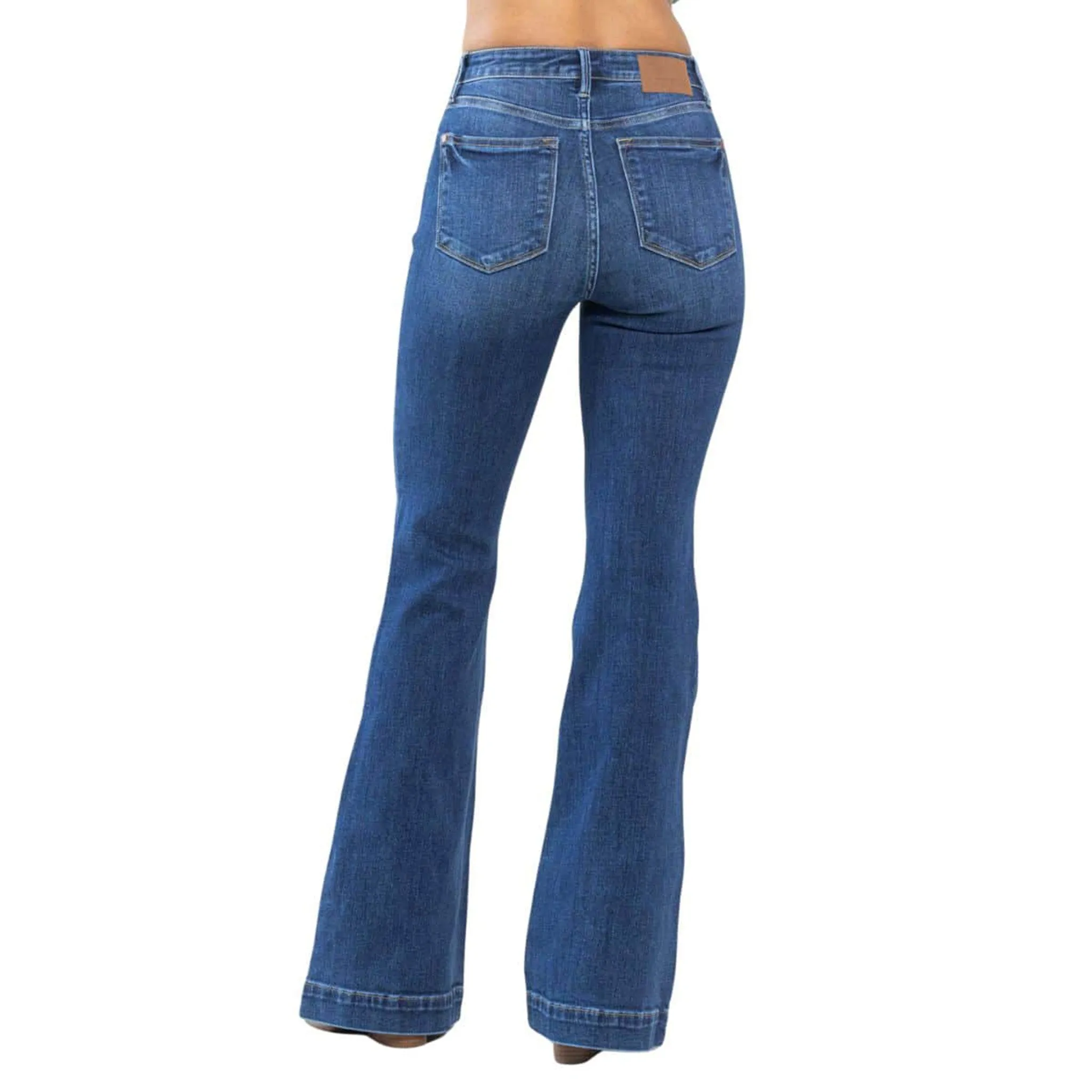 Judy Blue Women's High Waist Wide Hem Flare sold by Western Edge