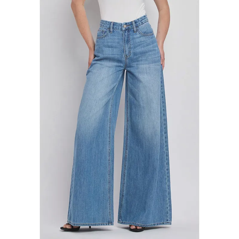 "Olivia " Super High Rise Wide Leg Jeans sold by Western Edge