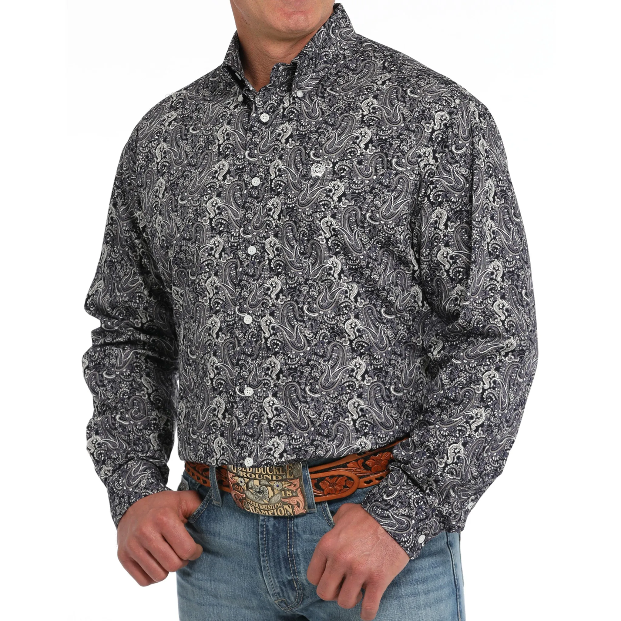 Cinch Men's Multi Color Paisley Long Sleeve Shirt sold by Western Edge product image thumbnail 2