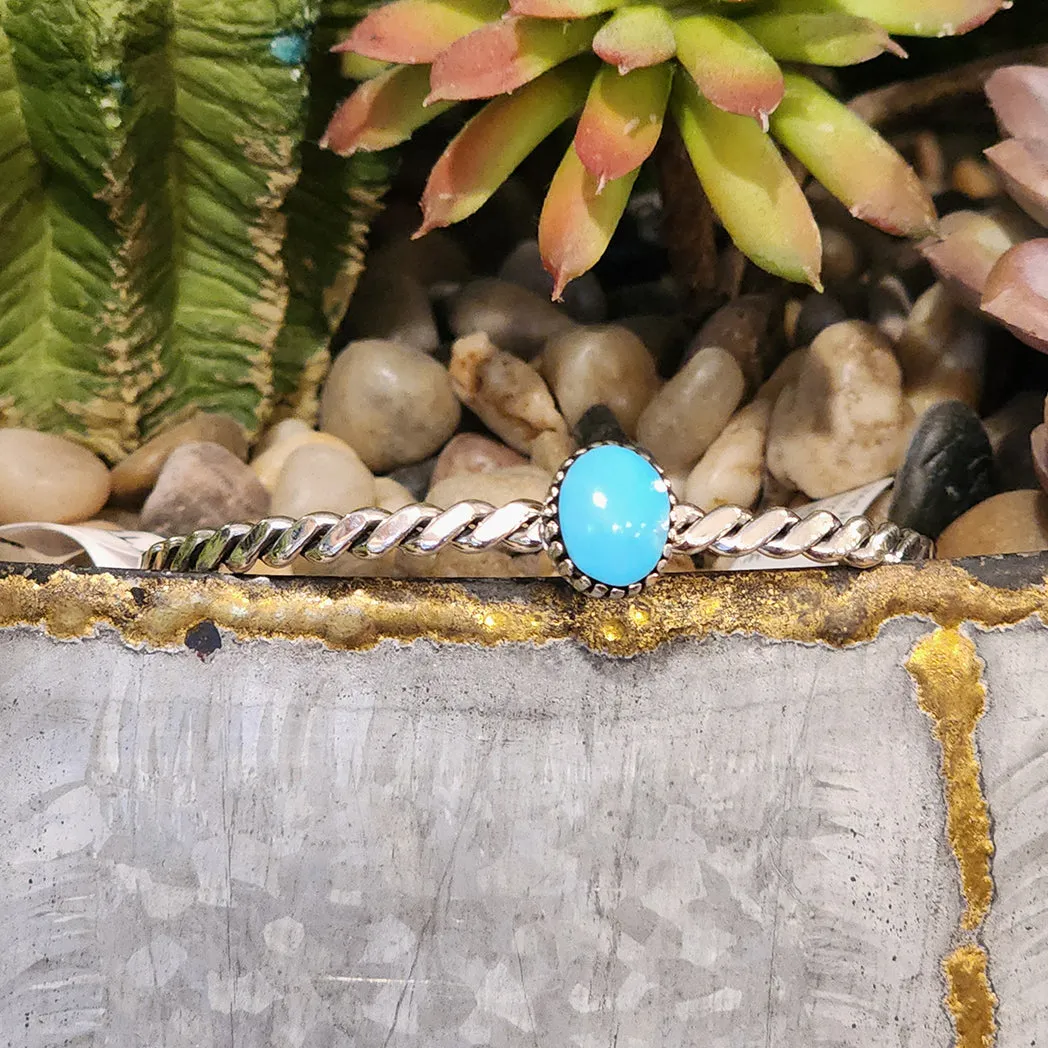 " Kingsley " Kingman Turquoise Cuff sold by Western Edge