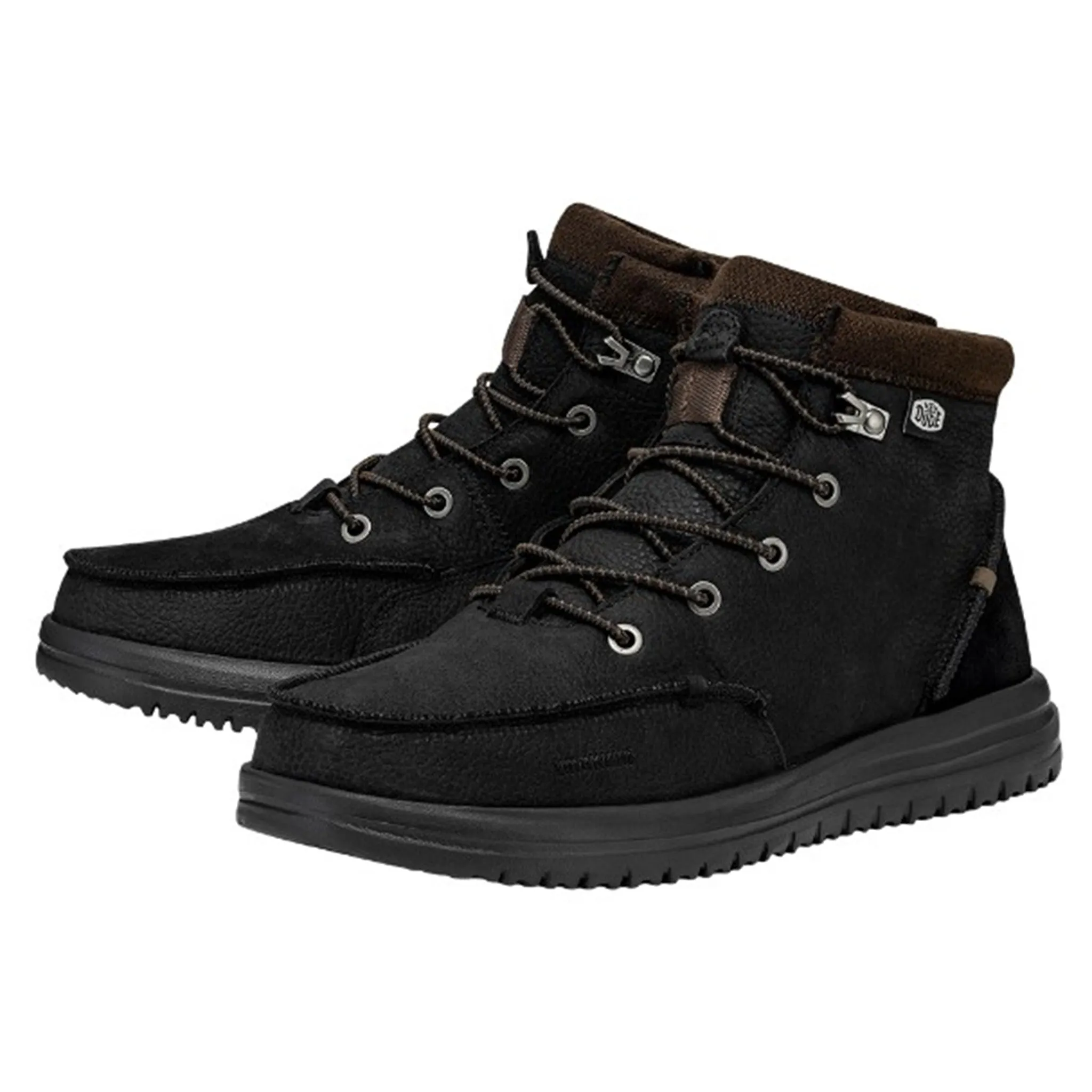 Hey Dude Men's Bradley Leather Black sold by Western Edge