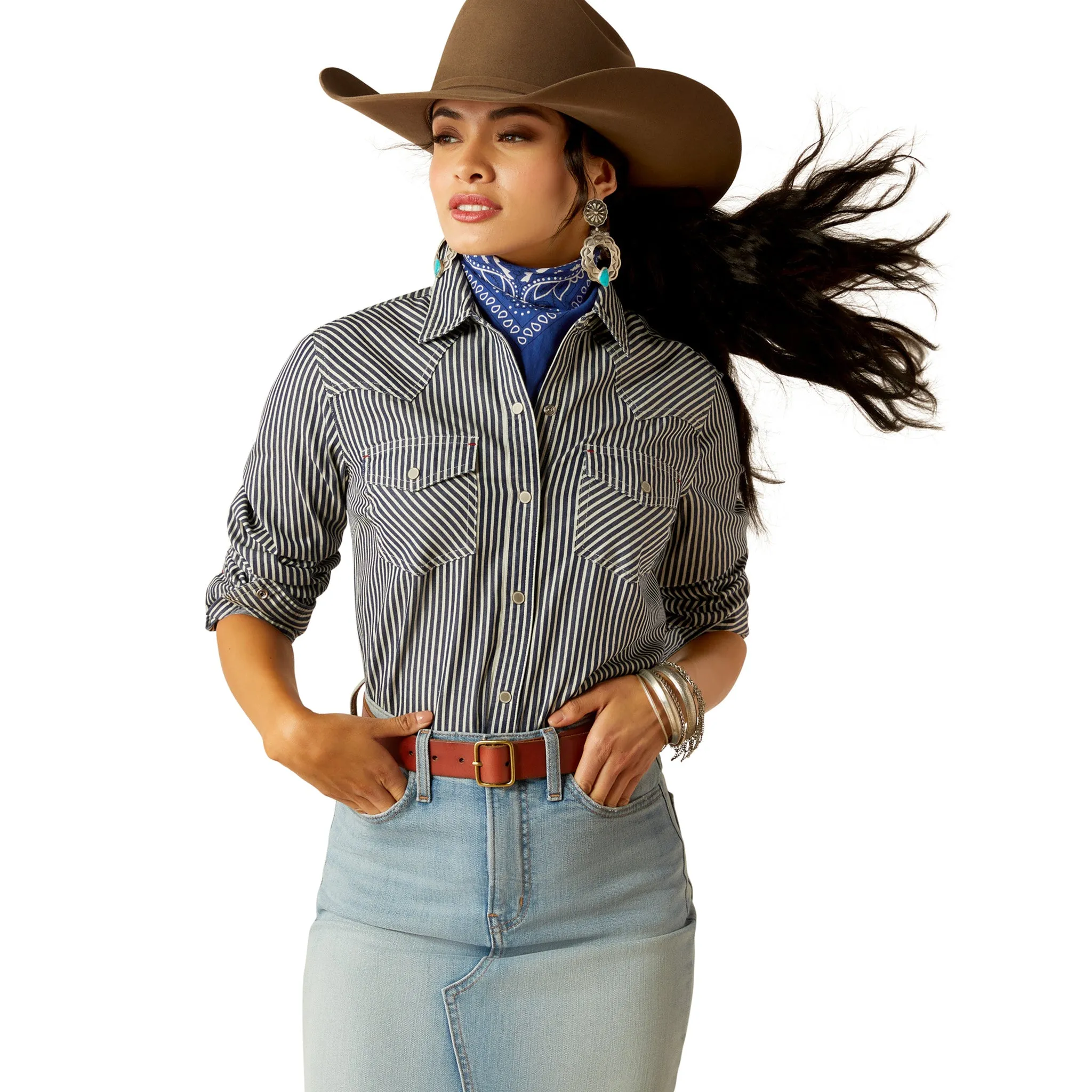Ariat Women's Railroad Stripe Shirt sold by Western Edge