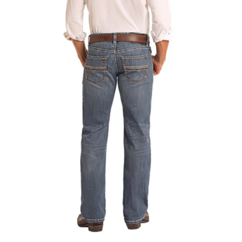 Rock & Roll Denim Men's Pistol Straight Leg Jeans made by Western Edge