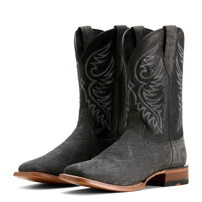 Ariat Wiley Black Elephant Print Roughout Boots made by Ariat