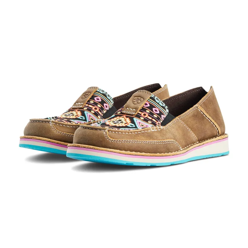 Ariat Ladies Brown Bomber & Neon Lights Cruiser made by Ariat