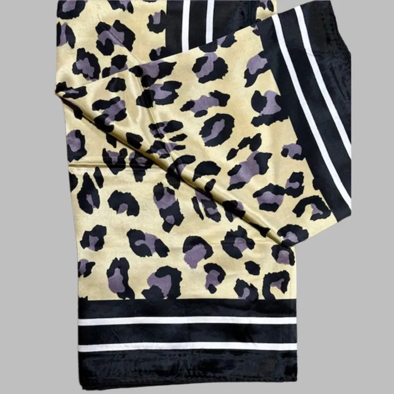 Natural Cheetah Wild Rag made by Western Edge
