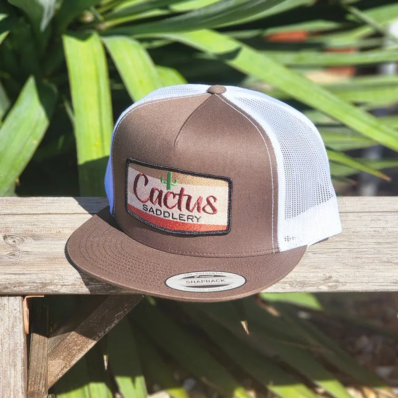 Red Dirt Cactus Saddlery Brown Cap made by Western Edge