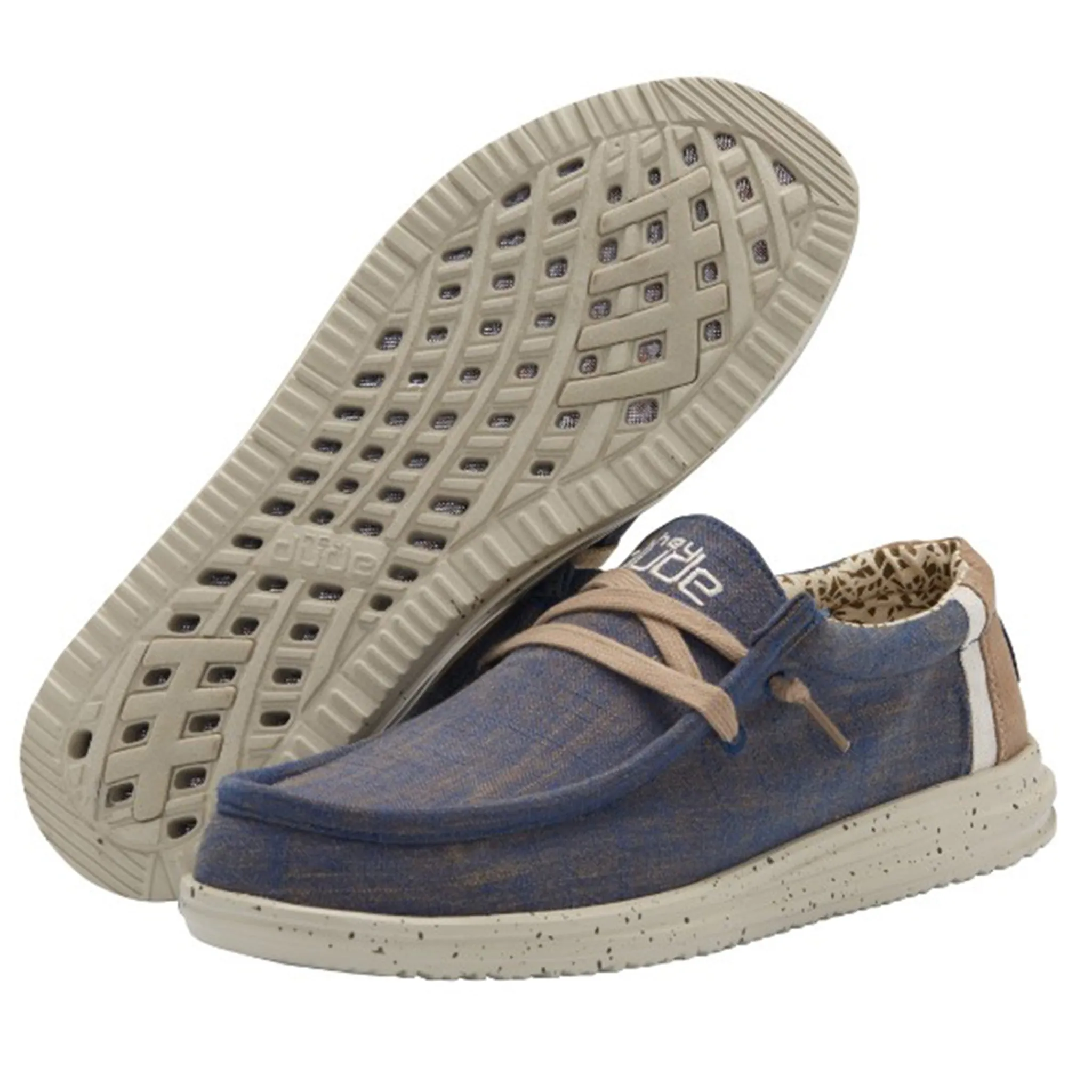 Hey Dude Men's Wally Free Natural Blue Shoes sold by Western Edge product image thumbnail 2