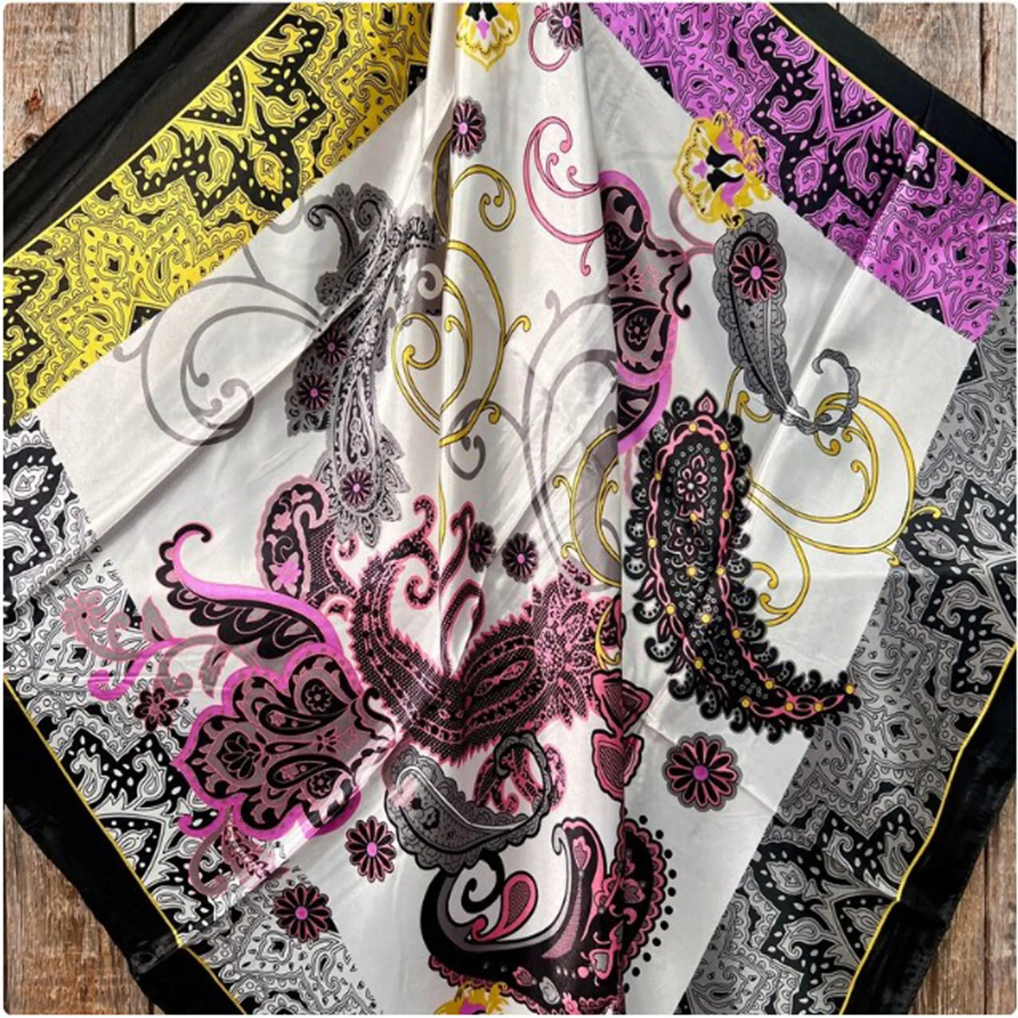 Rodeo Drive Multi Paisley Print Wild Rag sold by Western Edge product image thumbnail 2