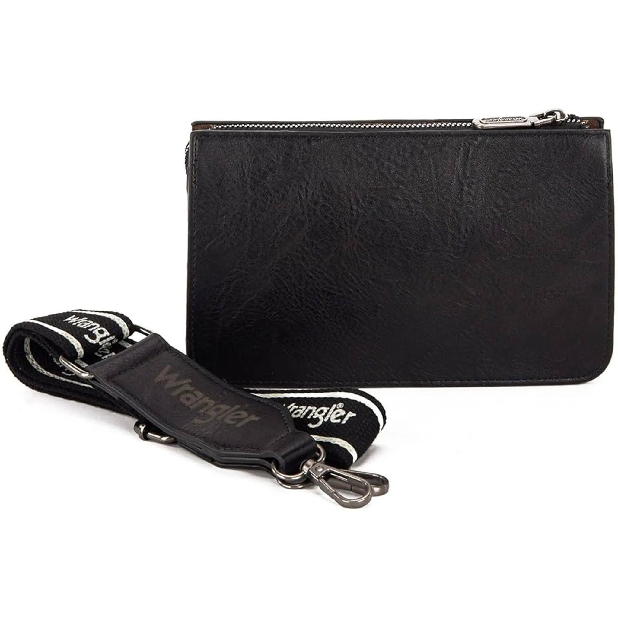 Wrangler Black Compartment Crossbody sold by Western Edge product image thumbnail 2